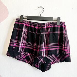 Victoria's Secret Pink Plaid Pajama Shorts, Soft Grunge, Coquette, Girly Goth,XS